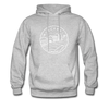 Wisconsin Hoodie - State Design Unisex Wisconsin Hooded Sweatshirt - heather gray