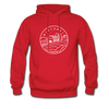 Wisconsin Hoodie - State Design Unisex Wisconsin Hooded Sweatshirt - red