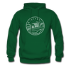 Wisconsin Hoodie - State Design Unisex Wisconsin Hooded Sweatshirt - forest green