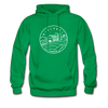 Wisconsin Hoodie - State Design Unisex Wisconsin Hooded Sweatshirt - kelly green