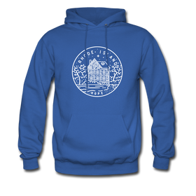 Rhode Island Hoodie - State Design Unisex Rhode Island Hooded Sweatshirt - royal blue