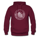 Rhode Island Hoodie - State Design Unisex Rhode Island Hooded Sweatshirt - burgundy