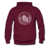 Rhode Island Hoodie - State Design Unisex Rhode Island Hooded Sweatshirt - burgundy