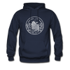 Rhode Island Hoodie - State Design Unisex Rhode Island Hooded Sweatshirt - navy