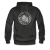 Rhode Island Hoodie - State Design Unisex Rhode Island Hooded Sweatshirt - charcoal gray