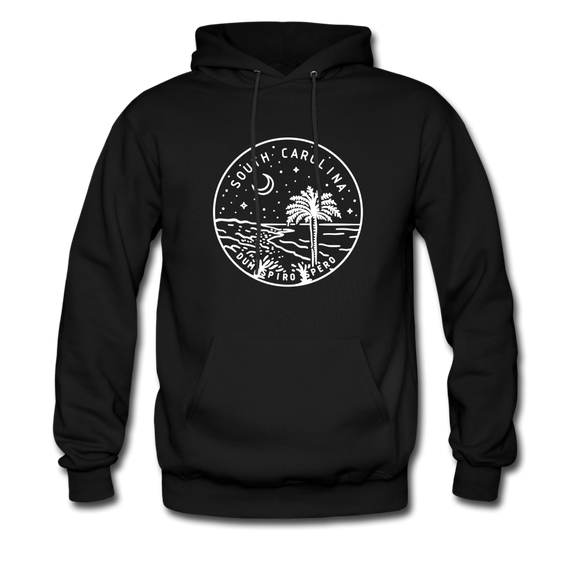 South Carolina Hoodie - State Design Unisex South Carolina Hooded Sweatshirt - black
