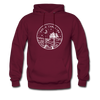 South Carolina Hoodie - State Design Unisex South Carolina Hooded Sweatshirt - burgundy