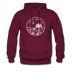 South Carolina Hoodie - State Design Unisex South Carolina Hooded Sweatshirt - burgundy
