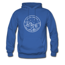 South Dakota Hoodie - State Design Unisex South Dakota Hooded Sweatshirt - royal blue