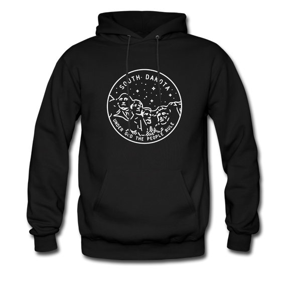 South Dakota Hoodie - State Design Unisex South Dakota Hooded Sweatshirt - black