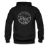 South Dakota Hoodie - State Design Unisex South Dakota Hooded Sweatshirt - black