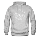 South Dakota Hoodie - State Design Unisex South Dakota Hooded Sweatshirt - heather gray