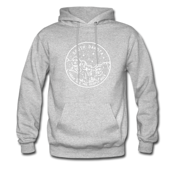 South Dakota Hoodie - State Design Unisex South Dakota Hooded Sweatshirt - heather gray