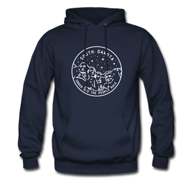 South Dakota Hoodie - State Design Unisex South Dakota Hooded Sweatshirt - navy