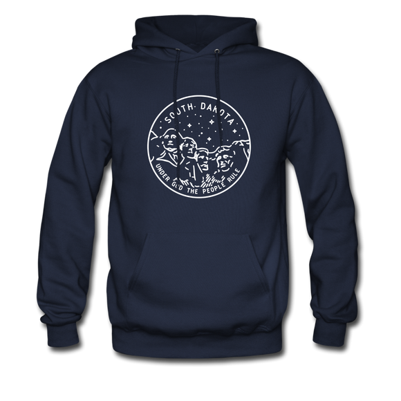 South Dakota Hoodie - State Design Unisex South Dakota Hooded Sweatshirt - navy