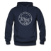 South Dakota Hoodie - State Design Unisex South Dakota Hooded Sweatshirt - navy