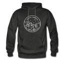 South Dakota Hoodie - State Design Unisex South Dakota Hooded Sweatshirt - charcoal gray