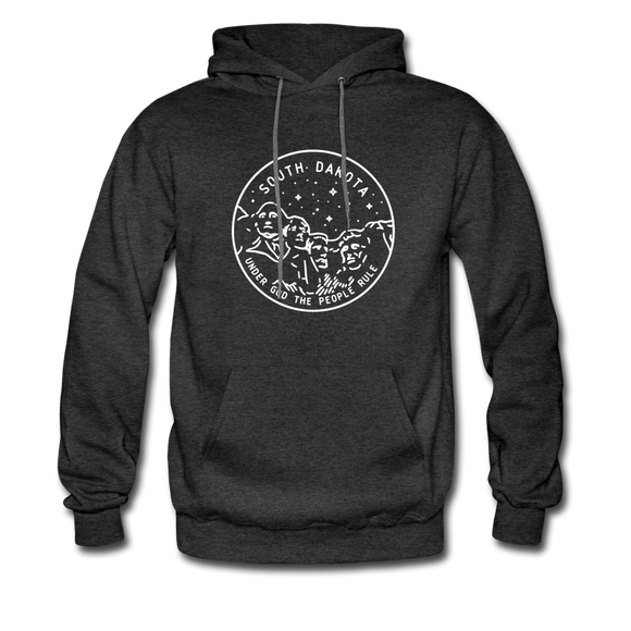 South Dakota Hoodie - State Design Unisex South Dakota Hooded Sweatshirt - charcoal gray