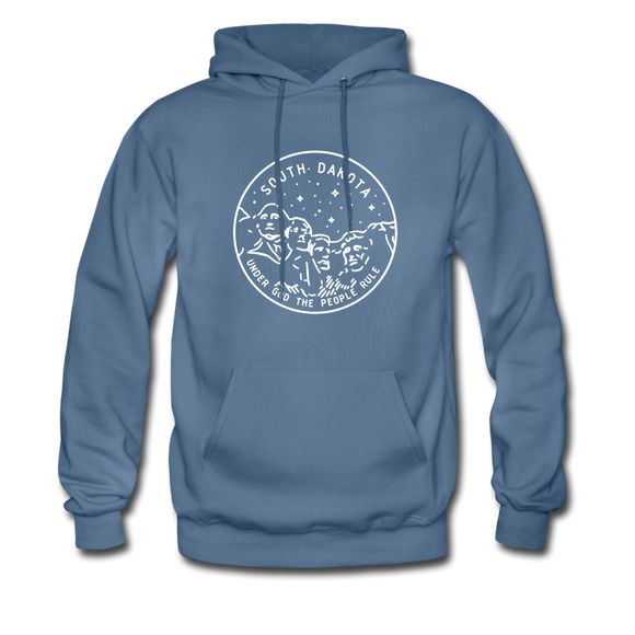 South Dakota Hoodie - State Design Unisex South Dakota Hooded Sweatshirt - denim blue
