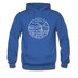Vermont Hoodie - State Design Unisex Vermont Hooded Sweatshirt - royal blue