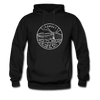 Vermont Hoodie - State Design Unisex Vermont Hooded Sweatshirt - black