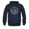 Vermont Hoodie - State Design Unisex Vermont Hooded Sweatshirt - navy
