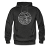Vermont Hoodie - State Design Unisex Vermont Hooded Sweatshirt - charcoal gray