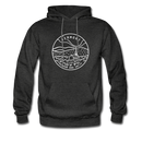 Vermont Hoodie - State Design Unisex Vermont Hooded Sweatshirt - charcoal gray
