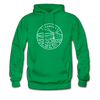 Vermont Hoodie - State Design Unisex Vermont Hooded Sweatshirt - kelly green