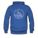 Utah Hoodie - State Design Unisex Utah Hooded Sweatshirt - royal blue