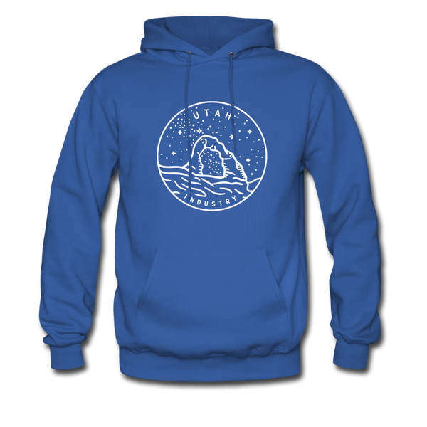 Utah Hoodie - State Design Unisex Utah Hooded Sweatshirt - royal blue