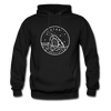 Utah Hoodie - State Design Unisex Utah Hooded Sweatshirt - black