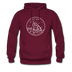 Utah Hoodie - State Design Unisex Utah Hooded Sweatshirt - burgundy