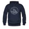 Utah Hoodie - State Design Unisex Utah Hooded Sweatshirt - navy
