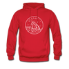 Utah Hoodie - State Design Unisex Utah Hooded Sweatshirt - red