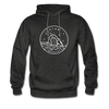 Utah Hoodie - State Design Unisex Utah Hooded Sweatshirt - charcoal gray
