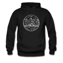 Wyoming Hoodie - State Design Unisex Wyoming Hooded Sweatshirt - black