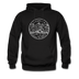 Wyoming Hoodie - State Design Unisex Wyoming Hooded Sweatshirt - black