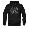 Wyoming Hoodie - State Design Unisex Wyoming Hooded Sweatshirt - black