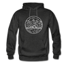 Wyoming Hoodie - State Design Unisex Wyoming Hooded Sweatshirt - charcoal gray