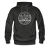 Wyoming Hoodie - State Design Unisex Wyoming Hooded Sweatshirt - charcoal gray