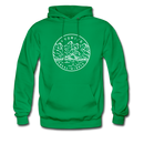 Wyoming Hoodie - State Design Unisex Wyoming Hooded Sweatshirt - kelly green