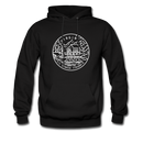 Virginia Hoodie - State Design Unisex Virginia Hooded Sweatshirt - black