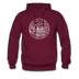 Virginia Hoodie - State Design Unisex Virginia Hooded Sweatshirt - burgundy