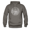 Virginia Hoodie - State Design Unisex Virginia Hooded Sweatshirt - asphalt gray