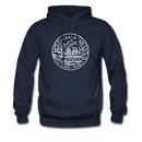 Virginia Hoodie - State Design Unisex Virginia Hooded Sweatshirt - navy