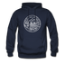 Virginia Hoodie - State Design Unisex Virginia Hooded Sweatshirt - navy
