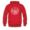 Virginia Hoodie - State Design Unisex Virginia Hooded Sweatshirt - red