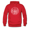 Virginia Hoodie - State Design Unisex Virginia Hooded Sweatshirt - red