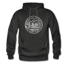 Virginia Hoodie - State Design Unisex Virginia Hooded Sweatshirt - charcoal gray